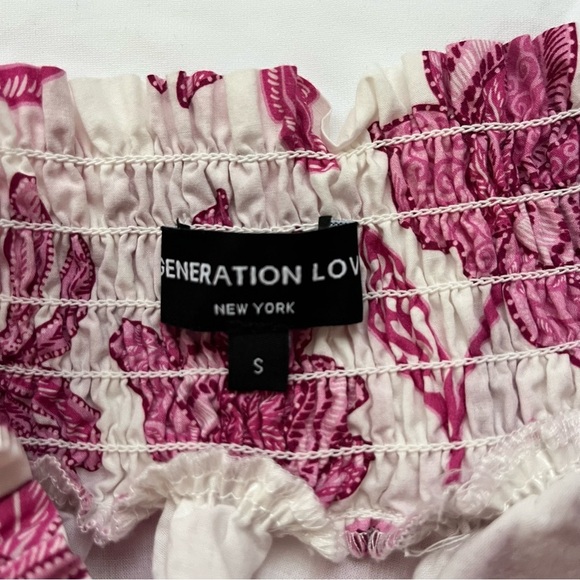 Generation Love Off the Shoulder Mini Floral Dress Women Small - Picture 6 of 9